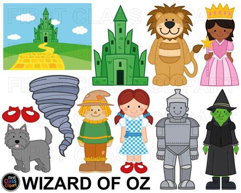 Wizard Of Oz Clipart Dorothy Tin Man Lion Clipart Oz Good Witch