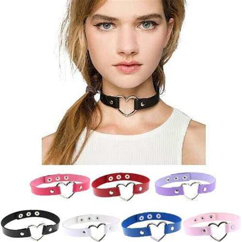 Collar Choker Dark Kawaii Gothico Punk Corazon K Pop Moda En M Xico