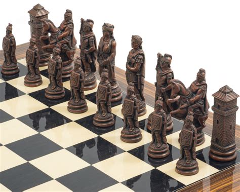 Metal and Palisander Berkeley Chess Roman Chess Set [RCPB412] - $641.14 ...