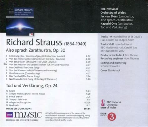 Also Sprach Zarathustra Tod Und Verkl Rung Richard Strauss The Bbc