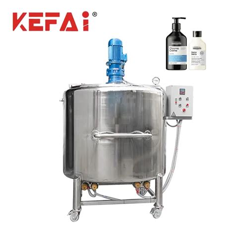 Kefai Stainless Steel L Shampoo Detergent Agitator Heating Mixing