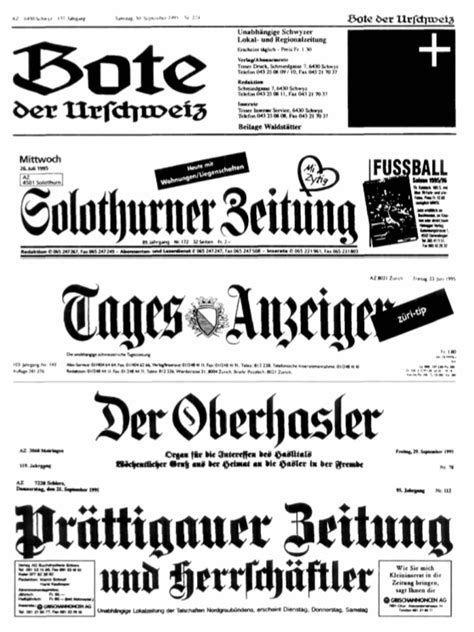 Blackletter newspaper titling