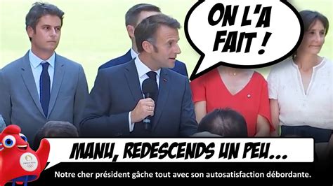 Macron ÉNERVE tout le monde avec son discours sur les JO Promis on