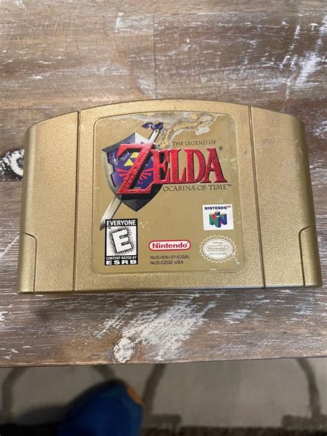 Zelda Ocarina Of Time Collectors Edition Gold Authentic N64