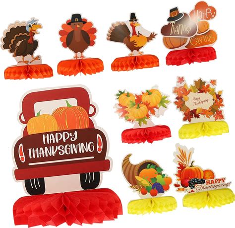 Amazon Abaodam Pcs Thanksgiving Honeycomb Balls Turkey Honeycomb