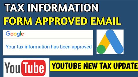 How To Submit Tax Information Form In Google AdSense For YouTube