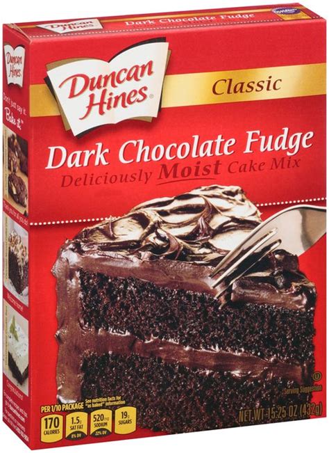 Duncan Hines® Classic Dark Chocolate Fudge Cake Mix Reviews 2020