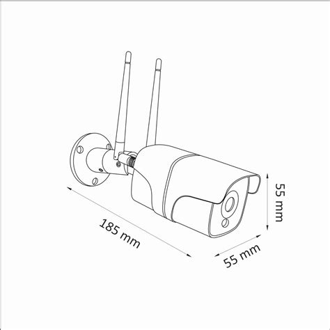 COSMO Z2 PIR IP65 Smart WiFi Tuya Kamera zewnętrzna zasilacz