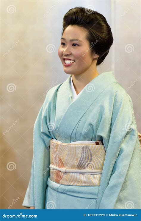 Beautiful Japanese Maiko Geisha Apprentice Girl In Kyoto Japan