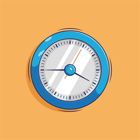 Cool Cartoon Vector Illustration Of Wall Clock Vector Art At