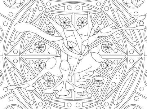 Dibujos De Pokemon Greninja Imprimible Gratis Para Colorear Para