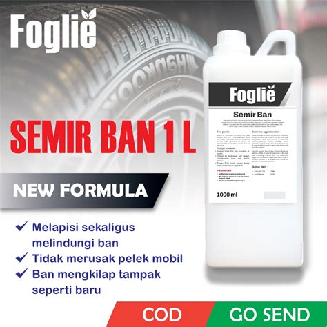 Jual Semir Ban Mobil Dan Motor Foglie 1 Liter Pengkilap Ban Penghitam