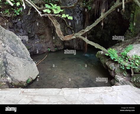 Baths Of Aphrodite Cyprus Stock Photo Alamy