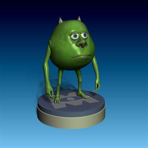 Artstation Mike Wazowski For 3d Printing Resources