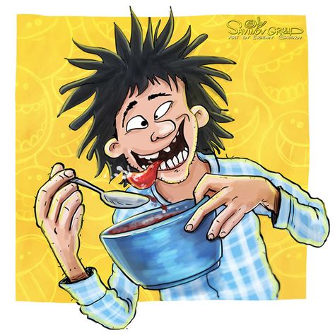 Иллюстрация Весёлый человек в стиле анимационный | Illustrators.ru