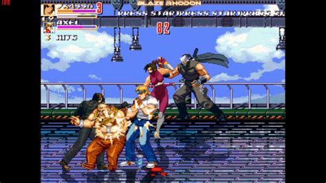 Streets Of Rage Z Megamix OpenBoR Gameplay With Kyo Beta Test