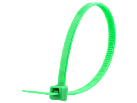 6 Inch Green Intermediate Nylon Cable Tie 100 Pack Computer Cable Store