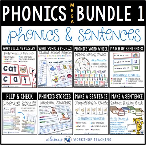 Phonics Centers For Back To School Whimsy Workshop Teaching