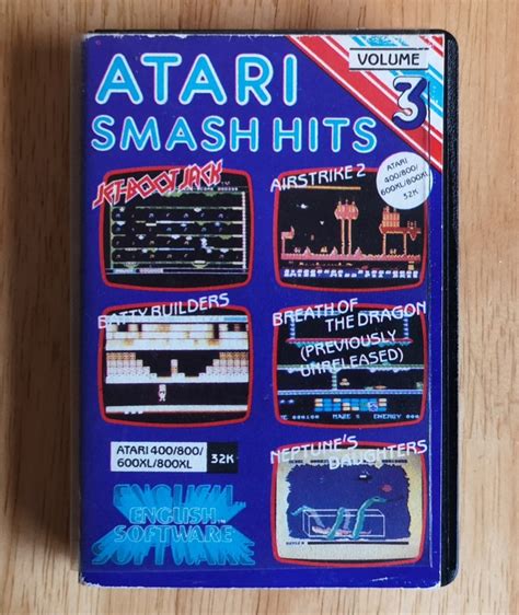 Smash Hits Volume Cassette For Atari Xl Xe Atari Collection