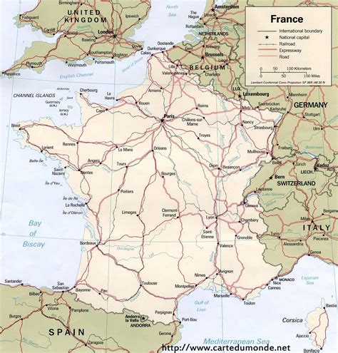 Map France, Country Map France