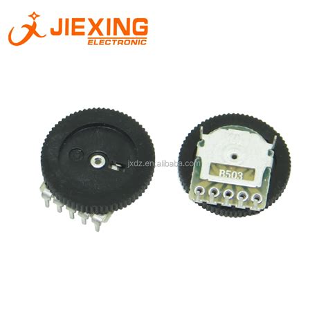 B503 50k B50k Dial Potentiometer 16mm 5pin Stereo Gear Wheel ...