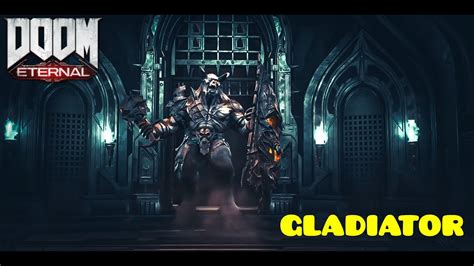 Doom Eternal Gladiator Boss Fight P Fps Youtube