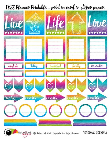 Free Planner Printable Stickers