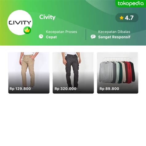 Civity Produk Resmi And Terlengkap Gopaylater Cicil 0 Tokopedia