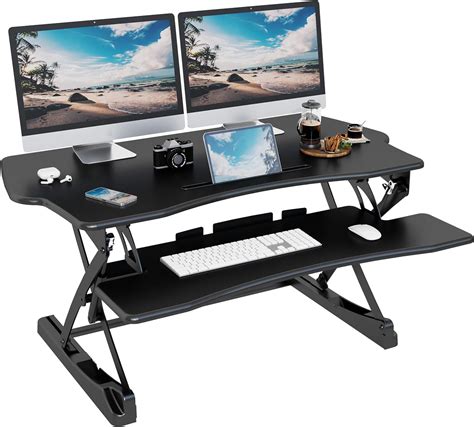 Amazon Lubvlook Standing Desk Converter 40 Height Adjustable Sit