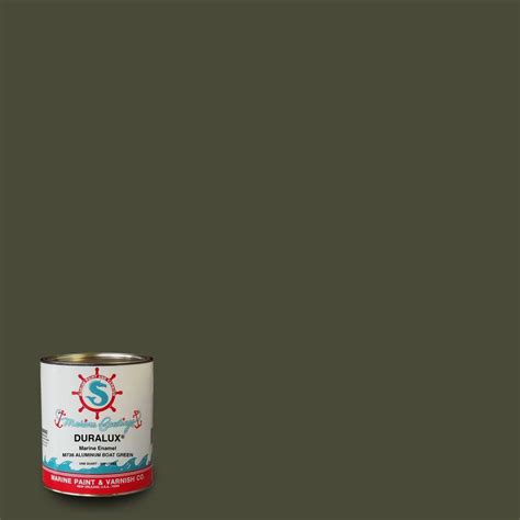 Duralux Marine Paint 1 Qt Aluminum Boat Green Marine Enamel M736 4