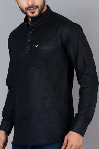 Solid Mens Cotton Short Kurta At Rs 390 In Kolkata ID 2849754906673