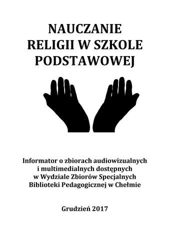 Nauczanie Religii W Szkole Podstawowej By Biblioteka Pedagogiczna W