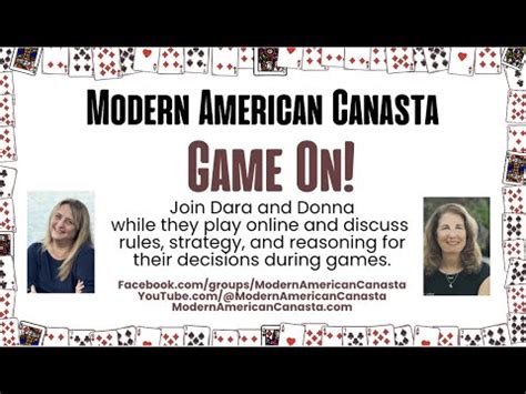 Modern American Canasta Game On Join Dara Donna While They Play On