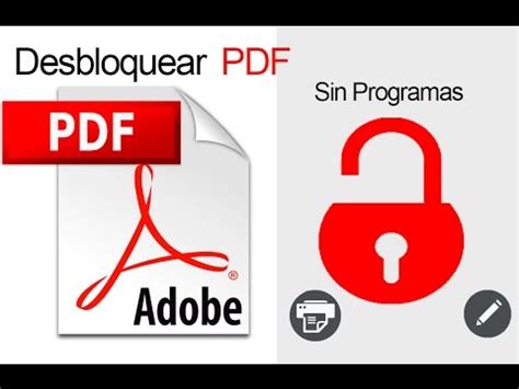 Desbloquear Un Pdf Protegido Sin Programas Gratis Online Youtube