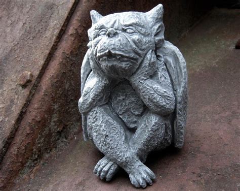 Gargoyle Statue, Stone Gargoyle, Concrete Garden Decor, Outdoor Gargoyle, Concrete Statues ...