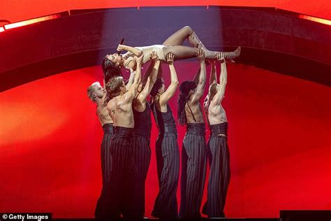 Dua Lipa Puts On A Leggy Display In A Nude Corseted Bodysuit As She Kicks Off Her New Zealand