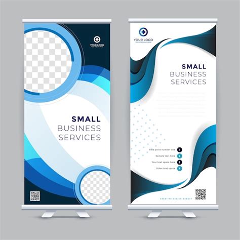 Premium Vector Business Roll Up Standee Design Banner Template