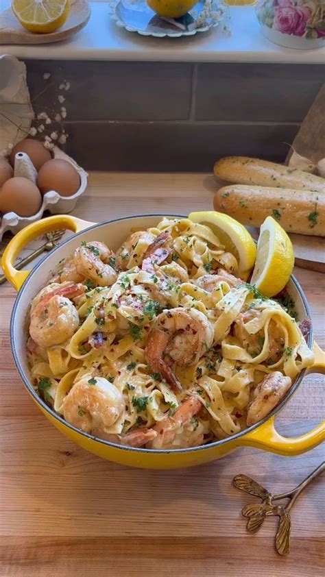 Creamy Shrimp Alfredo A Luxurious Pasta Delight To Satisfy Your Cravings 🍤🍝 Video