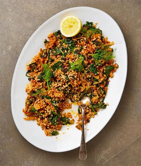 Meera Sodhas Vegan Recipe For Bulgur Pilaf With Fennel Raisins And