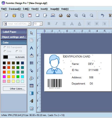 Best Free Id Card Software Officecaqwe