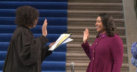 San Francisco Mayor London Breed Inaugurated For 1st Full Term After Re