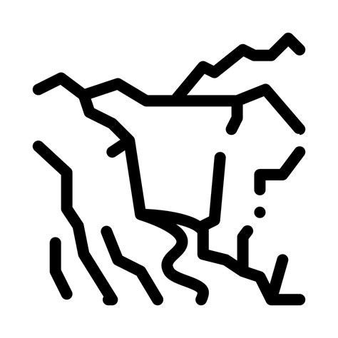 mountain landscape icon vector outline illustration 17581625 Vector Art ...