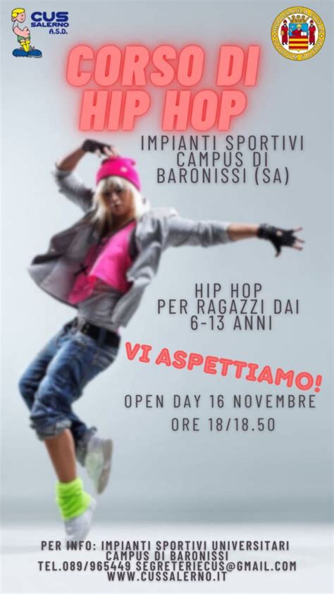 Hip Hop Il Corso Al Cus Salerno Scoprilo All Open Day Del Novembre