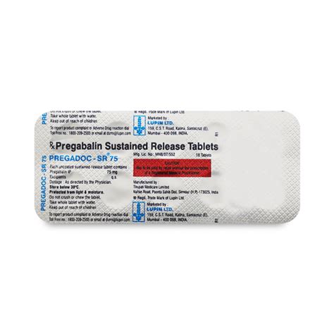 Pregadoc Sr Mg Tablet S Price Uses Side Effects Netmeds