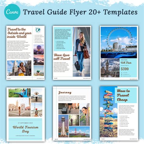 Travel Guide Flyer - Canva Templates - Pennyblack Templates