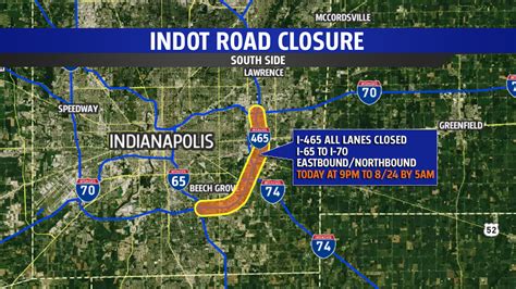 I 465 Closures On Indys Southeast Side Begin Wttv Cbs4indy