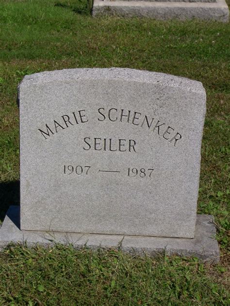 Marie Dorothy Schenker Seiler 1907 1987 Find a Grave äreminne