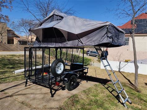 Diy Roof Top Tent Utility Trailer Rack Roof Top Tent Diy Roof Top