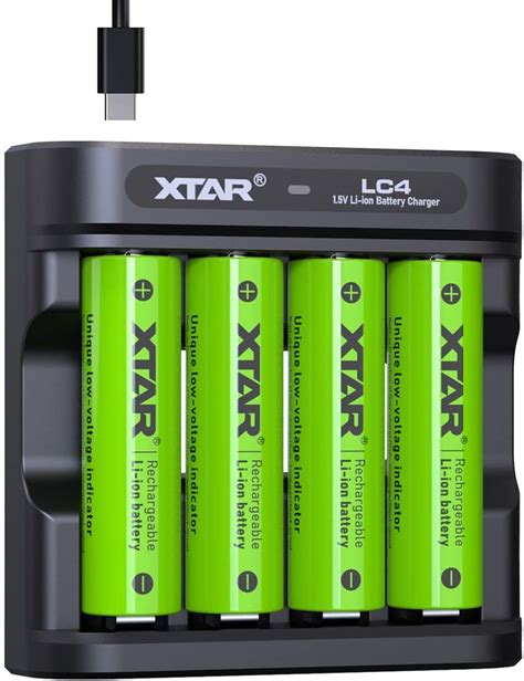 Xtar Pack Aa Aaa Lithium Rechargeable Batteries With Lc Usb Charger