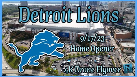 Detroit Lions Home Opener Game | Aerial Drone Highlights 2023. 9/17/23 ...